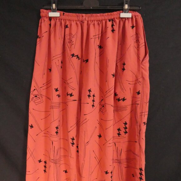 Handmade Loose Fit Abstract Print Lounge / Pajama Pants | 14 inch waist measured - Picture 13 of 16